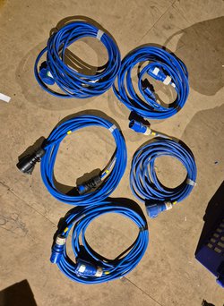 5x 16amp 10m Extension For Sale