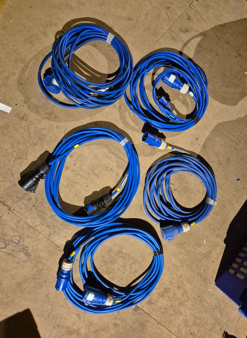 5x 16amp 10m Extension For Sale