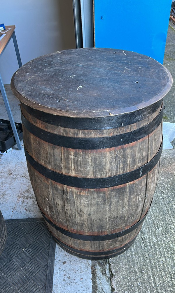 Oak Barrel Table For Sale