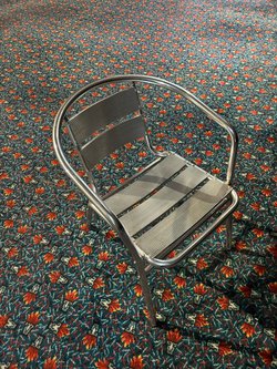 Aluminium outdoor bistro chairs