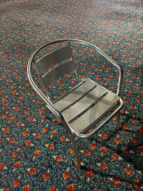 Aluminium outdoor bistro chairs