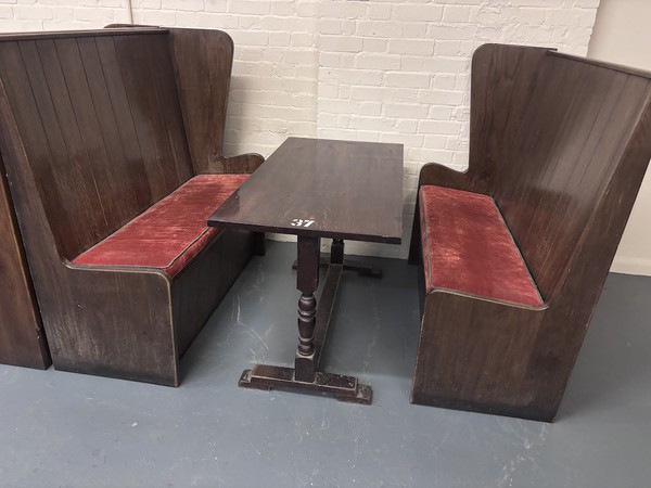 Wooden Banquette Seating