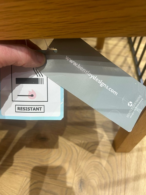 Flame resistant oak chairs