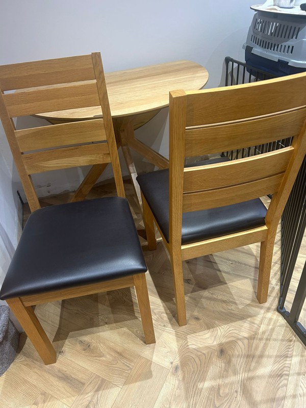 Second hand / used oak chairs