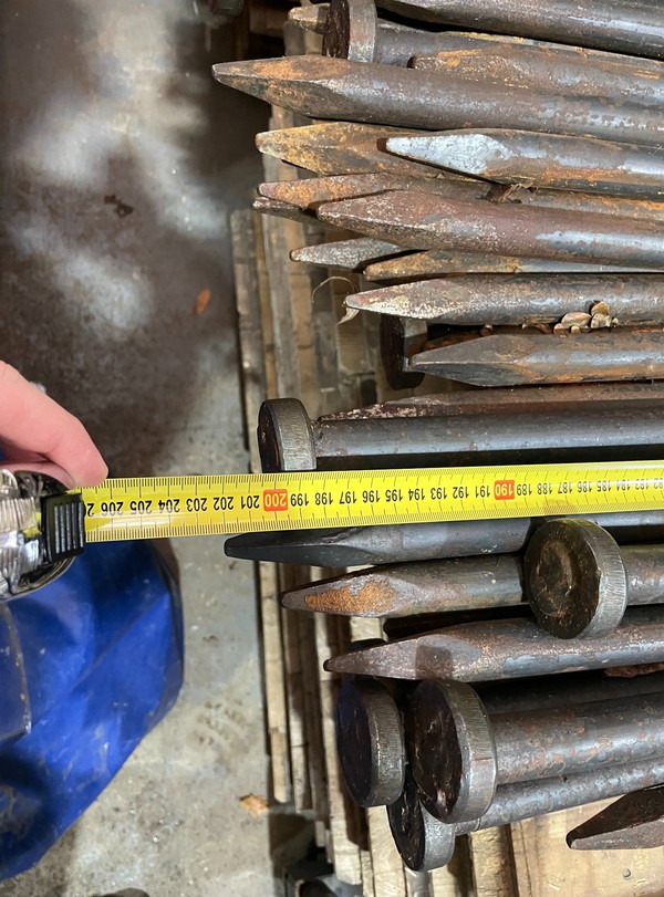 Used 94x 2m Long Metal Stakes Used 94x 2m Long Metal Stakes