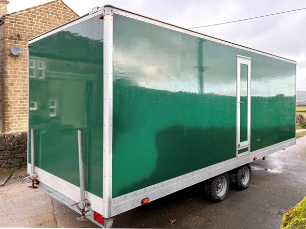 Green toilet trailer for sale