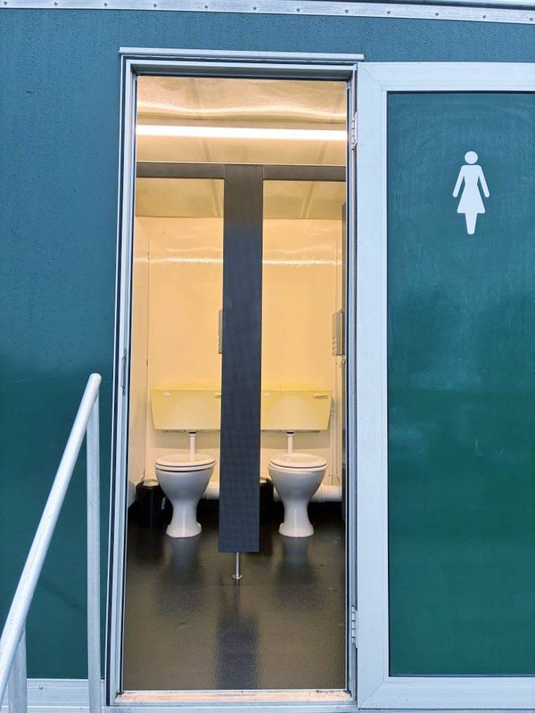 Ladies and gents toilet trailer for sale