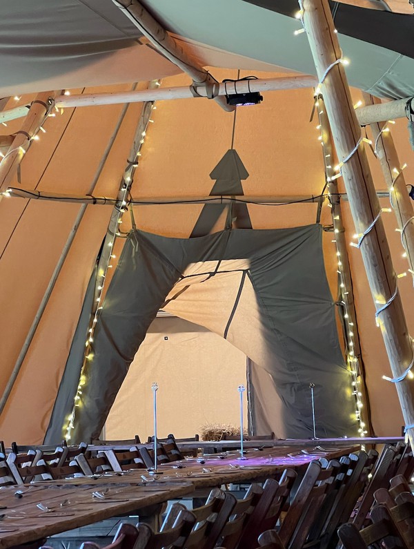 Used Full Event Tipi Set Up
