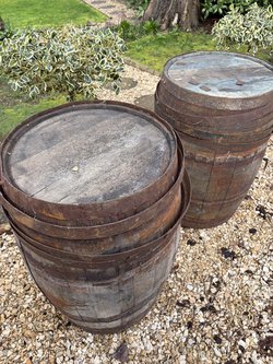 Pair of Oak Barrels
