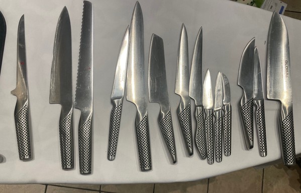 Global Knives And Blocks For Sale