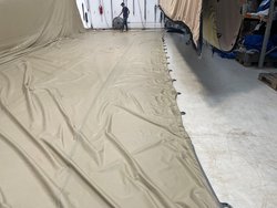 Secondhand Used 2x 15m x 12m RHI Stretch Tents For Sale