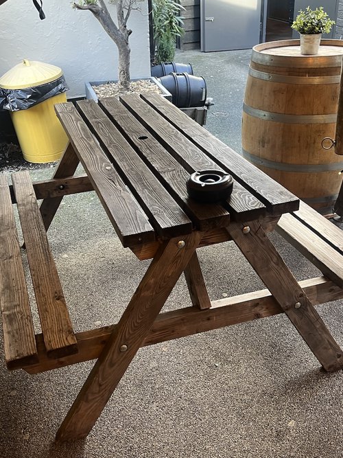 Wooden Picnic Benches