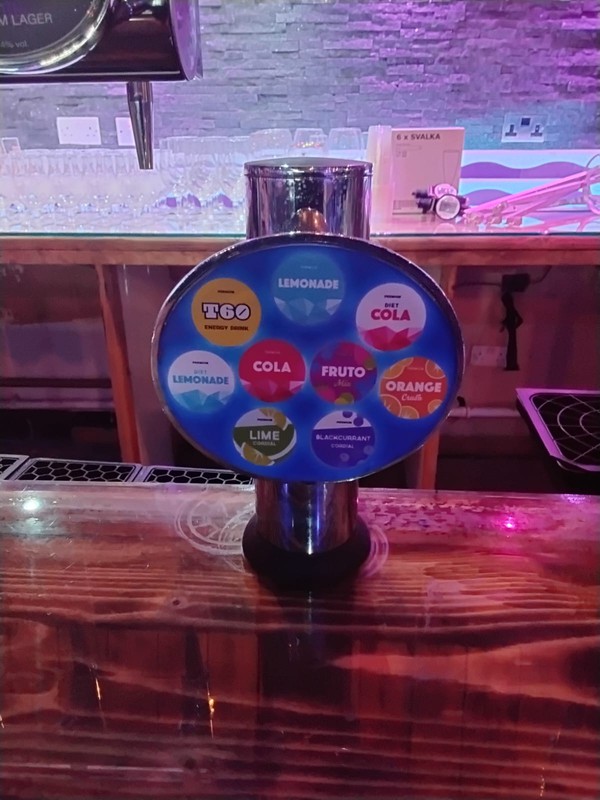 Soft drink displacer