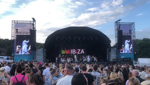 Orbit Stage 16m Wide With Layher Base For Sale