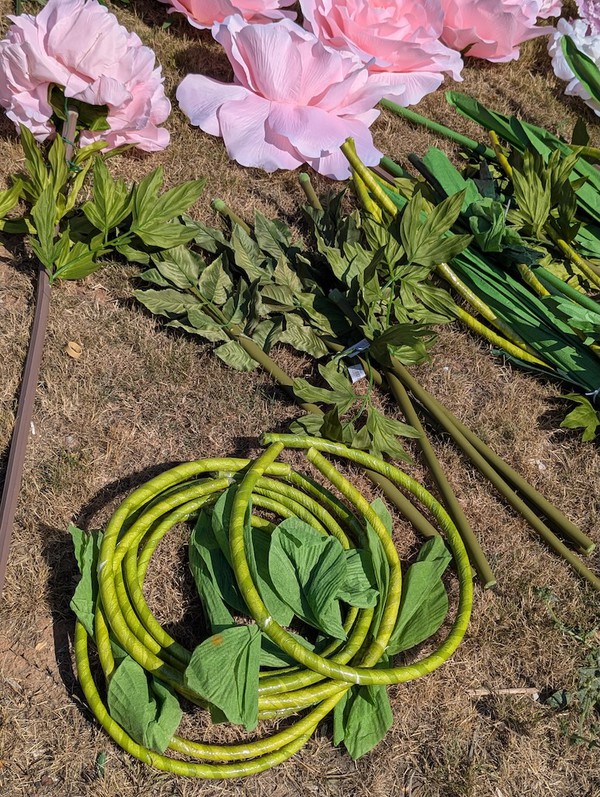 Job Lot paper flowers