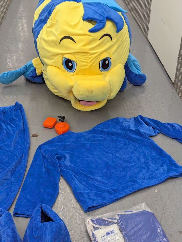 Flounder Fish Mascot Adult Costume (Mermaid’s friend)