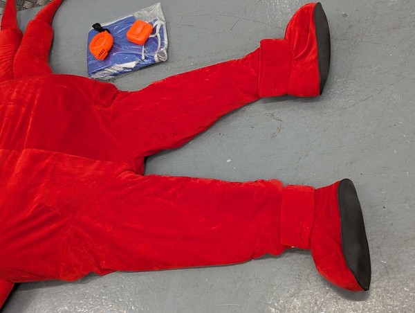 Buy Used Crab Mascot Adult Costume