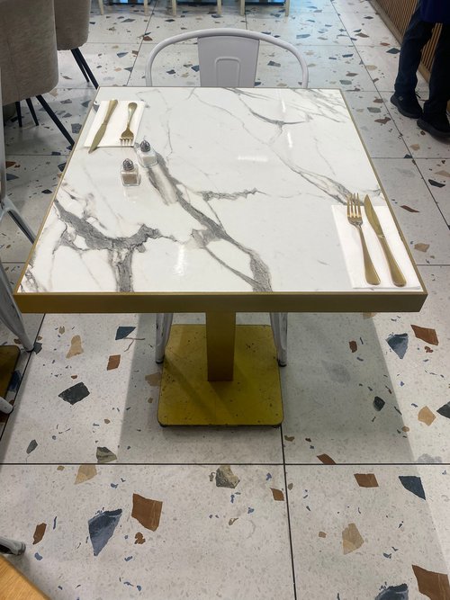 Square marble table for sale