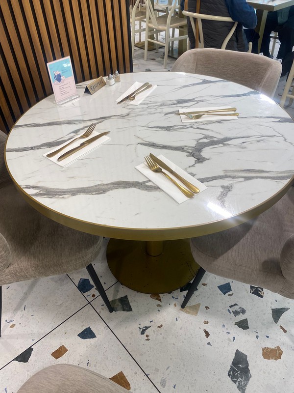 Marble round table