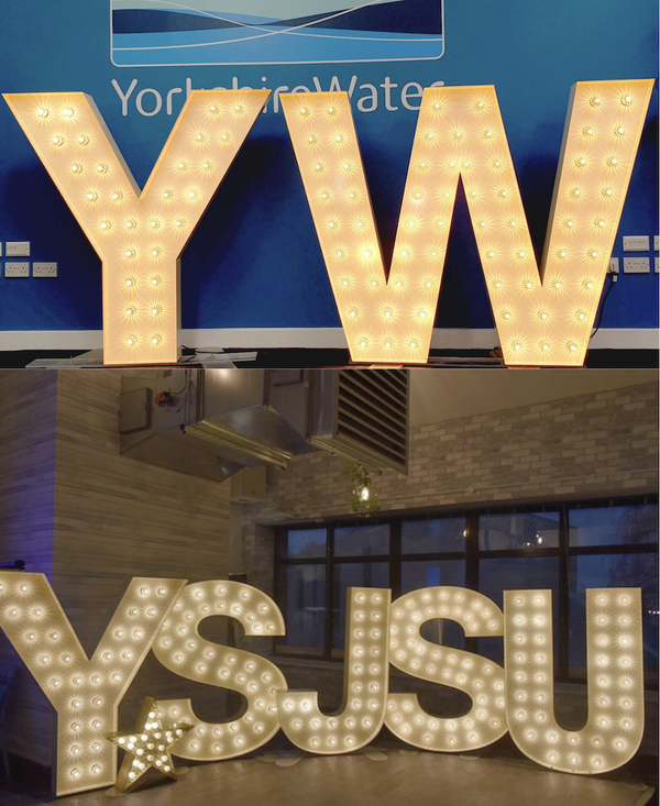 Colelction of light up letters