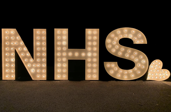 light up letters - NHS