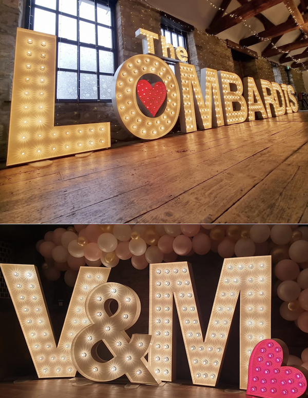 used light up letters for sale