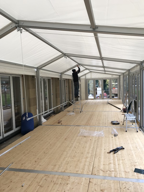 Hoecker Marquee Extension Structure
