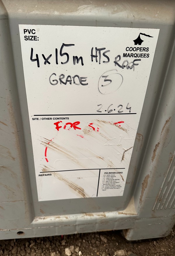 Marquee Roofs 9m x 3m