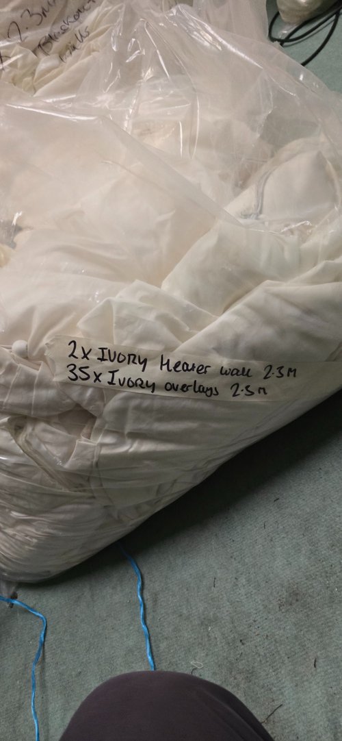 Ivory pleated lining for sale