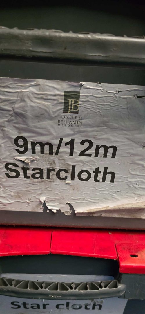 12m Starcloth (with hooks for 9m)