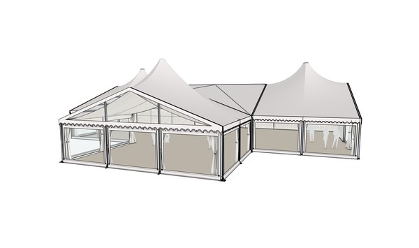 Custom overs framed marquee with high peak roofs Custom overs framed marquee with high peak roofs