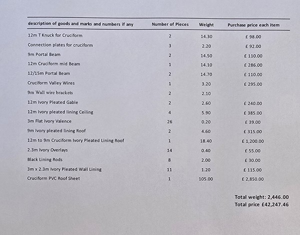 Marquee invoice Marquee invoice