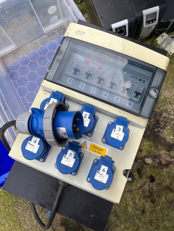 10x 32 Amp 230v Distribution Panel