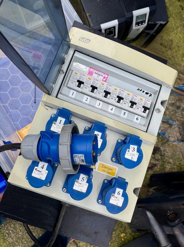 Secondhand 10x 32 Amp 230v Distribution Panel