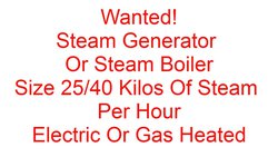 Wanted steam generator