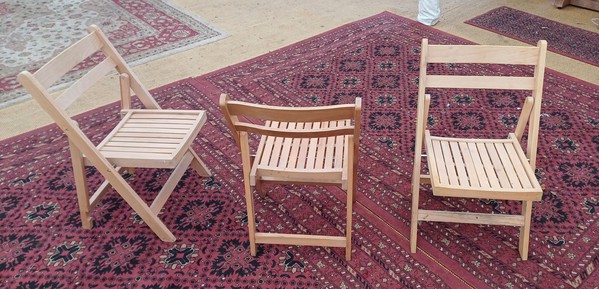 Secondhand Wooden Folding Chairs