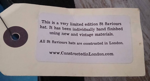 Constructed in London Top hat