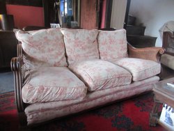 Bergere 3 piece canework suite