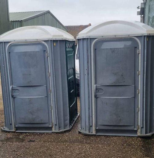 Two disabled toilet made by Poly John