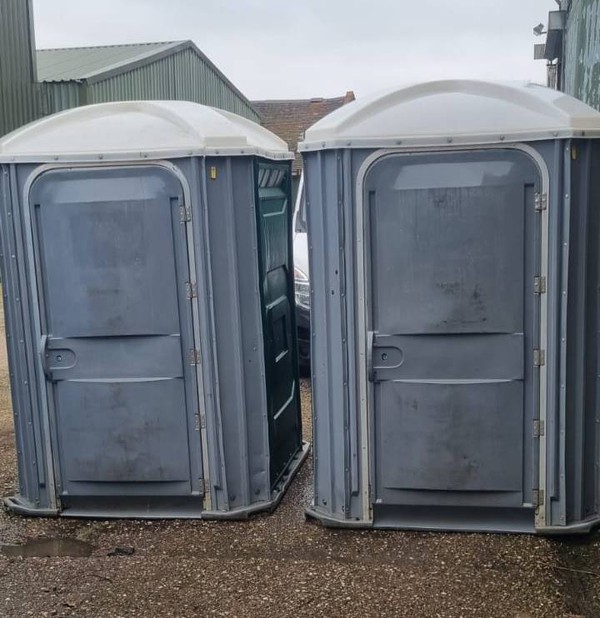 Two disabled toilet made by Poly John