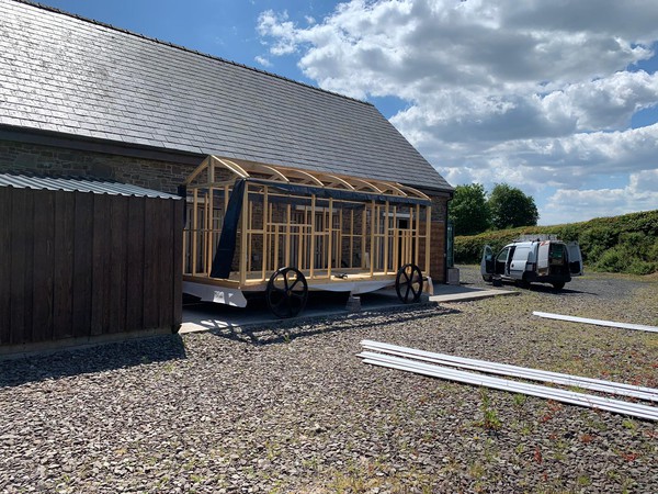 Shepherd's hut construction