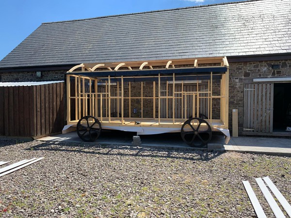 Shepherd's hut on wheels