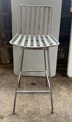 9x Steel Poseur Chairs For Sale