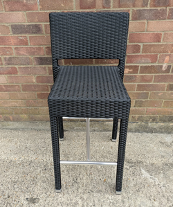 Brown Rattan high bar stool