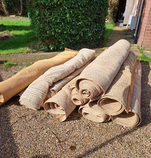11x Dandy Dura Matting Rolls For Sale