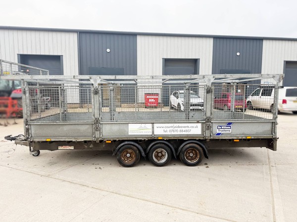 Three wheel Ifor Williams LM187 trailer