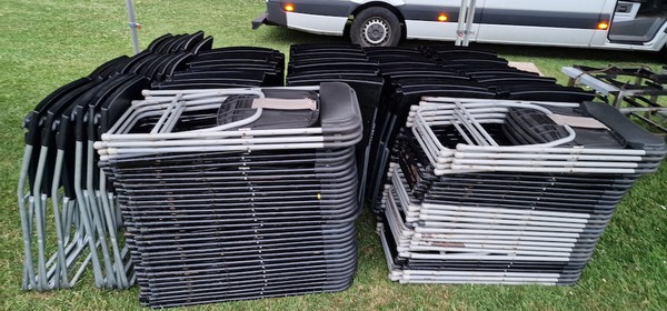 Folding chairs for events