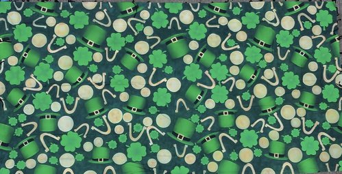 St Patricks Shamrock Canvas Backdrop