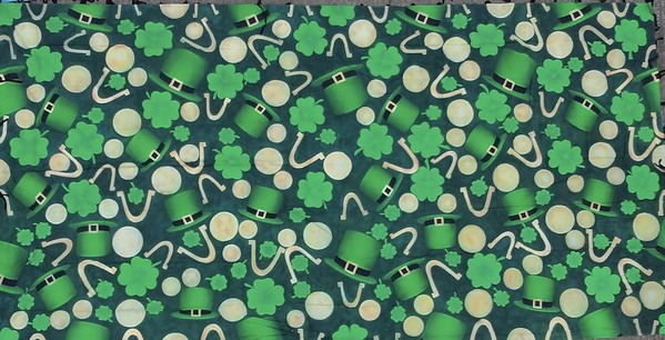 St Patricks Shamrock Canvas Backdrop