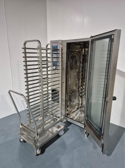 Rational Combi Oven with mobile trolley rack